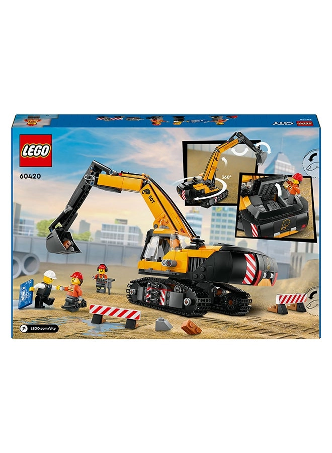 Construction Excavator - Yellow Ages 8+