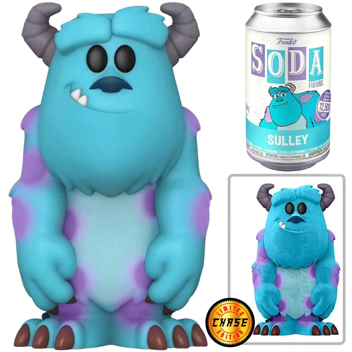 FUNKO Sulley - Monsters Inc - Vinyl SODA - Flocked Chance of Chase