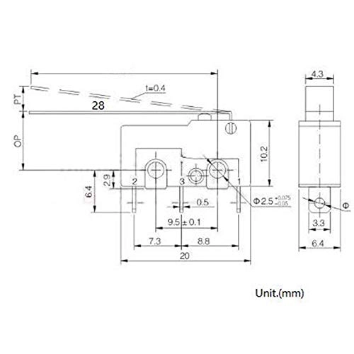 Micro Limit Switch - 20 pcs