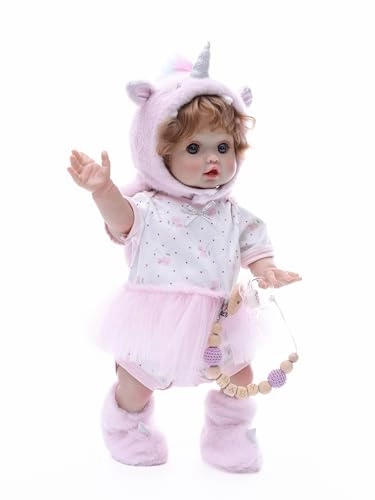 Reborn Toddler Baby Doll - 18 Inch Full Vinyl Body Freckles