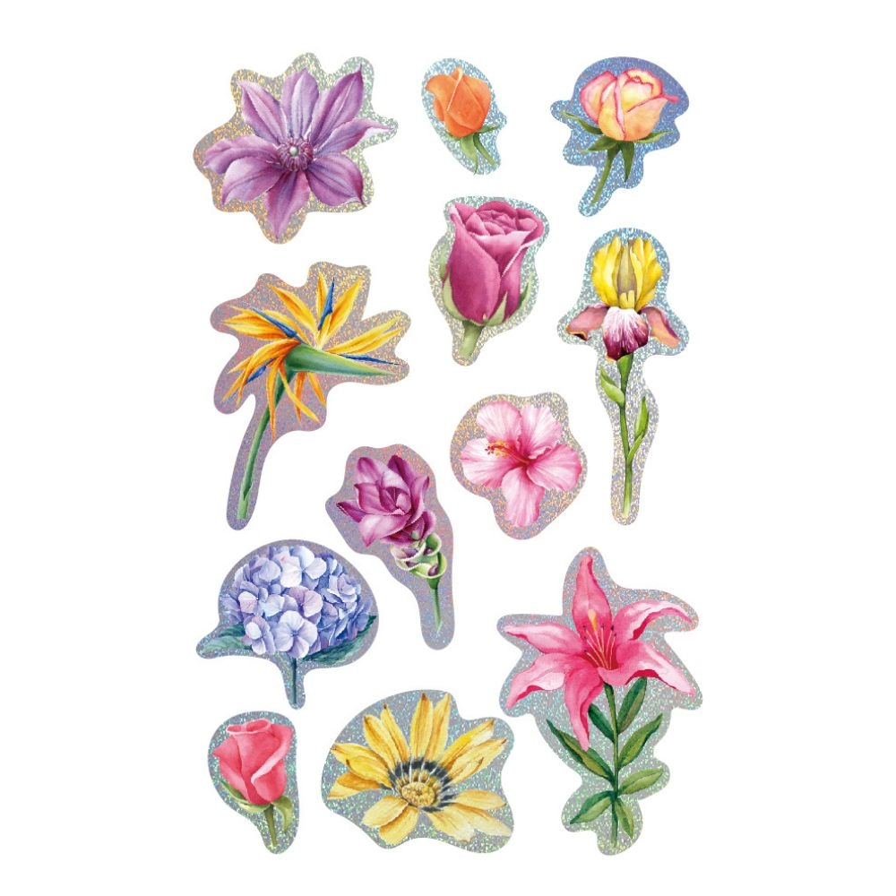 3D Flower Sticker Book 12 pcs