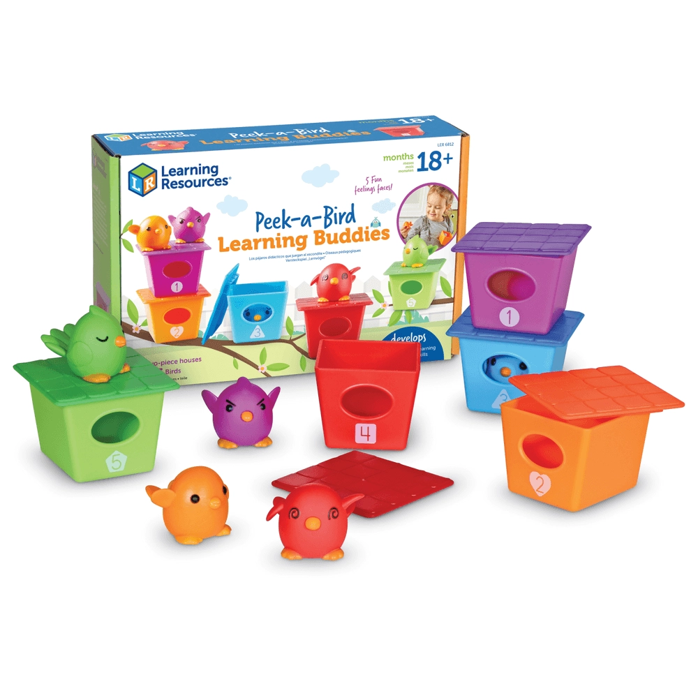 Learning Resources Peek-A-Bird Learning Buddies - 18 months+ 15 pieces