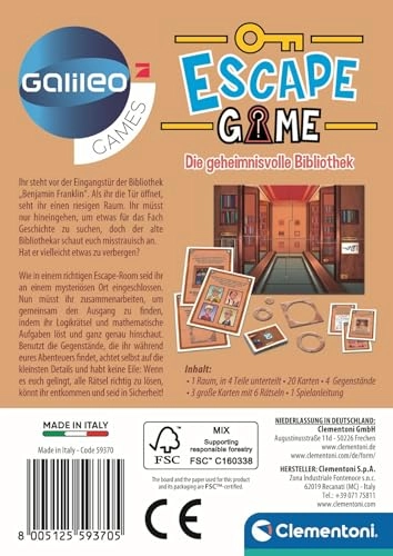 Galileo Escape Game: The Mysterious Library