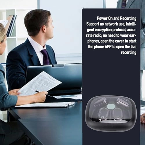 AI Translation Earbuds - Open Fit Charging Case