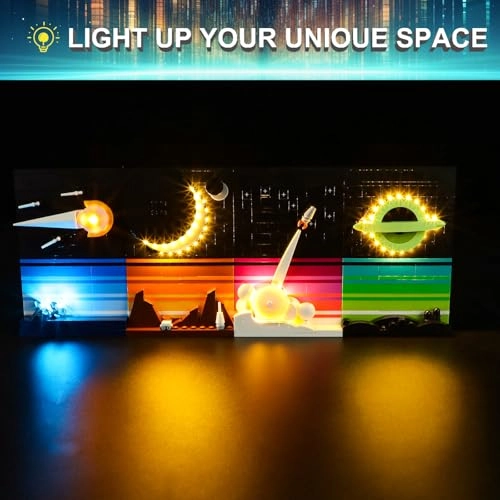LED Light Kit for LEGO 21340 Tales of The Space Age Set - Plastic