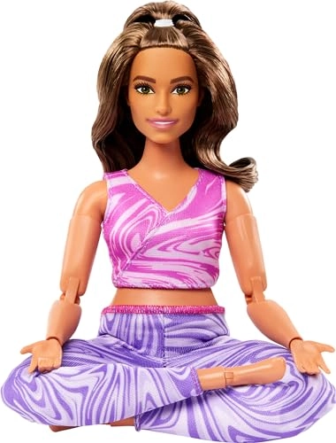 Barbie Made to move doll - Plastic purple