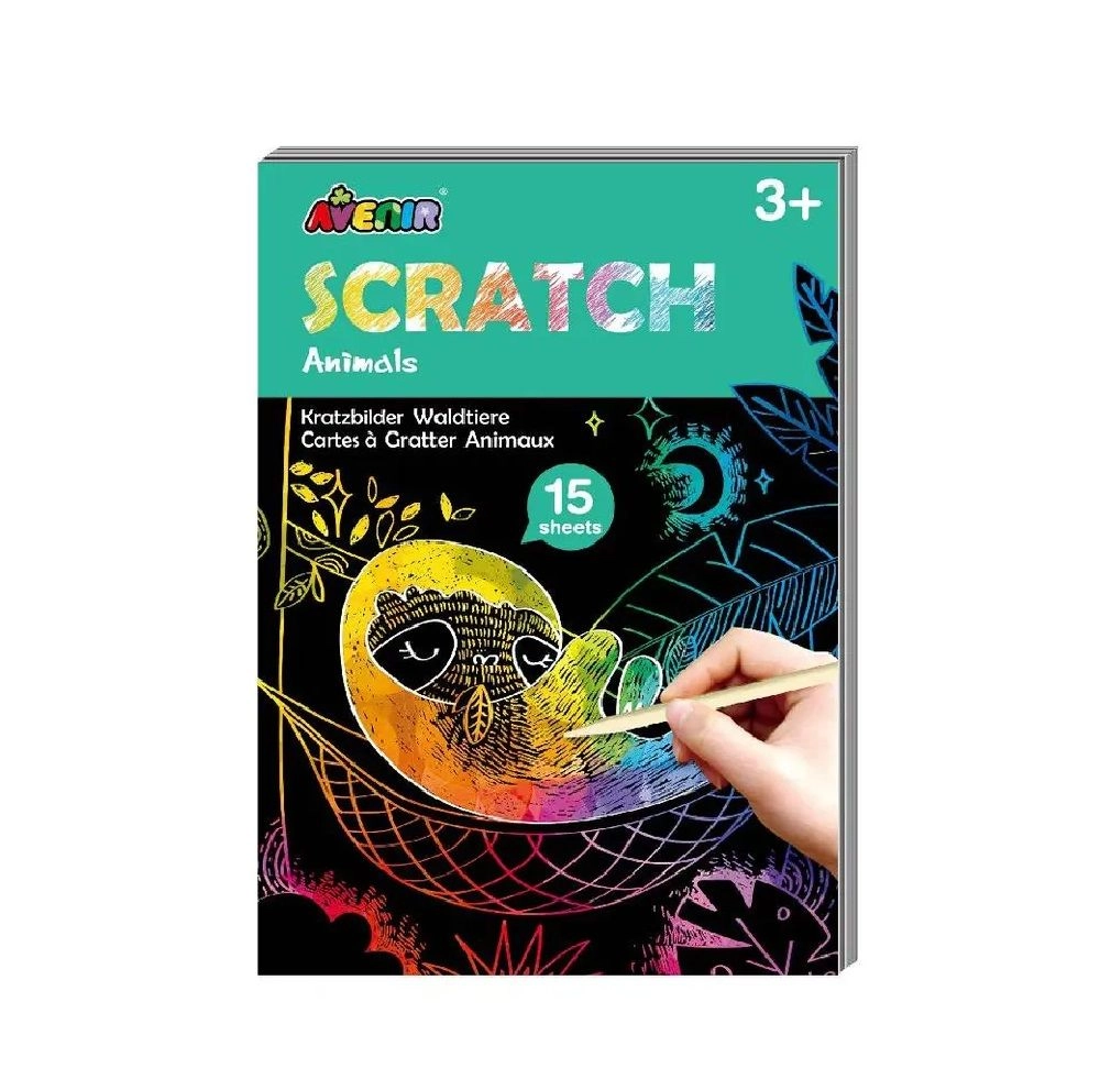 Avenir Mini Scratch Book Unicorns - 3+ years