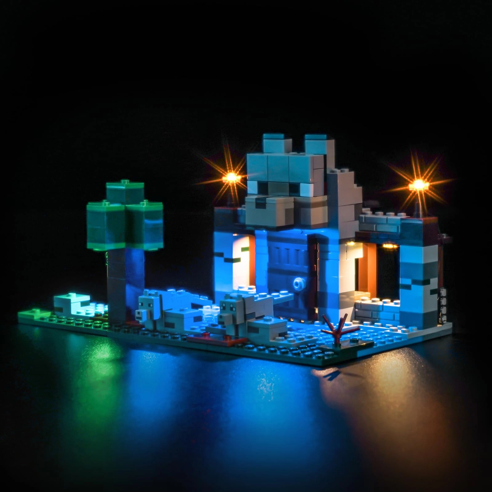 LocoLee Lighting kit Compatible with LEGO 21261 The Wolf Stronghold - Plastic 1 less than 5V
