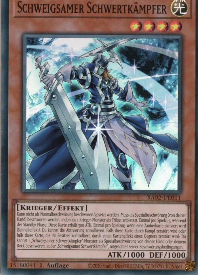 MZTCG Yugioh Silent Swordsman RA02-DE011 25th Anniversary Rarity Collection II - German