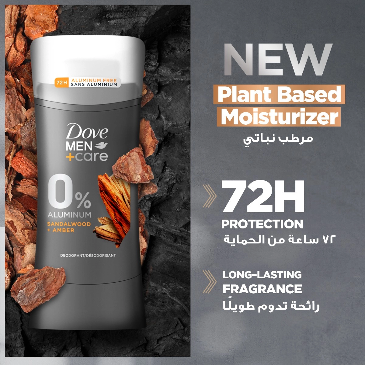 Men+Care Antiperspirant Stick - Sandalwood Amber 74g