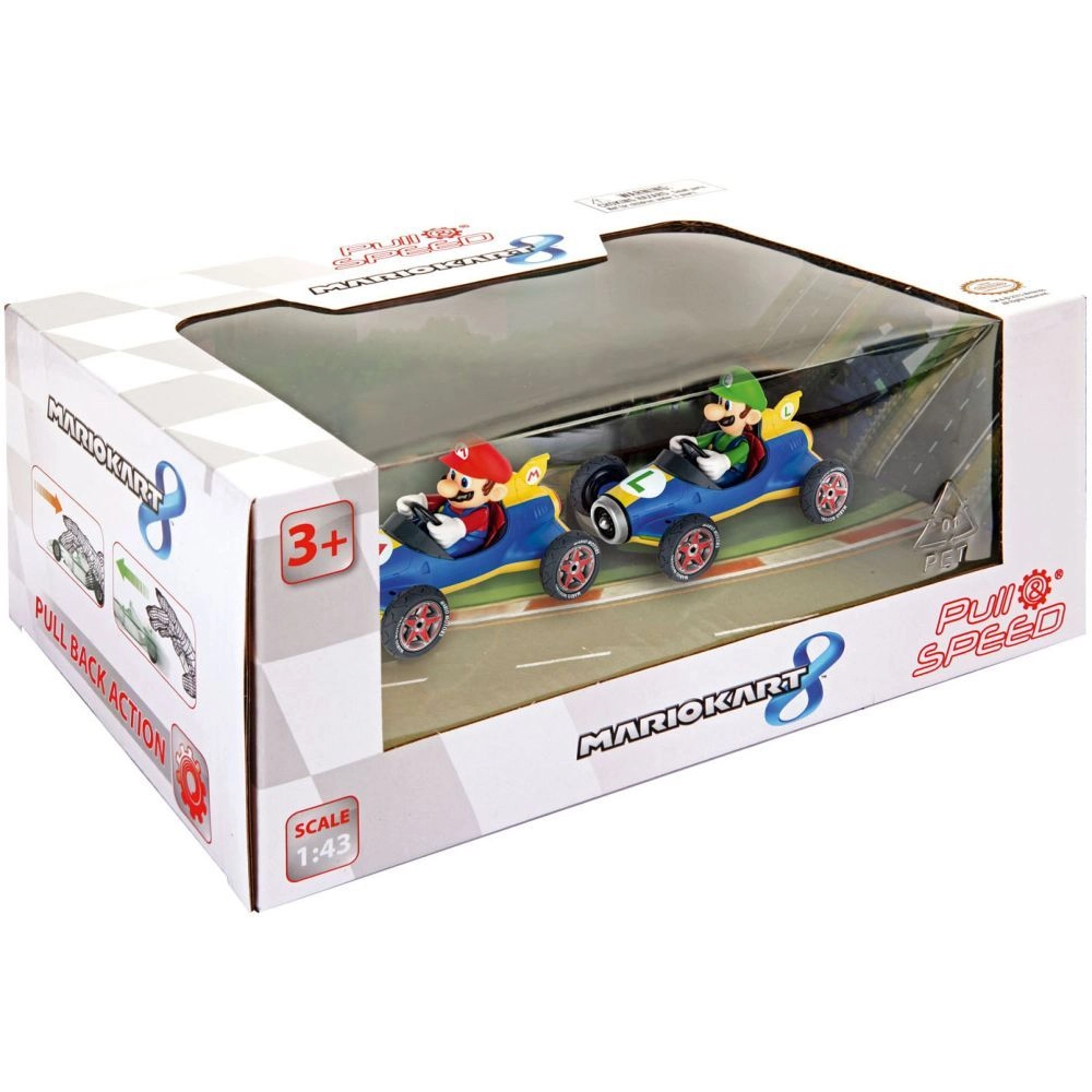 CARERRA TOYS Pull N Speed Mach 8 - 1:43 Twinpack