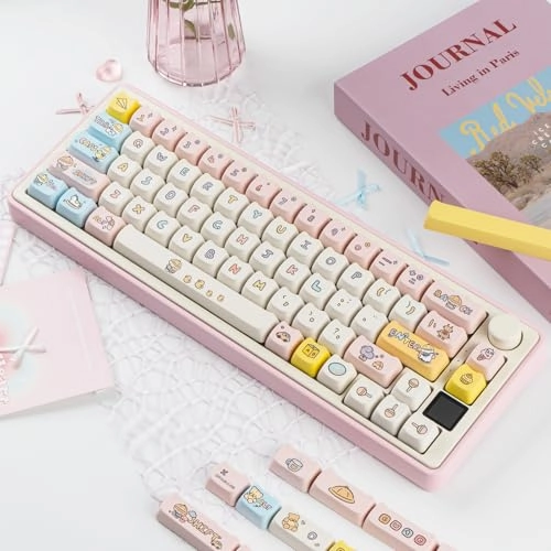 Cute Cat Shape Keycap Set