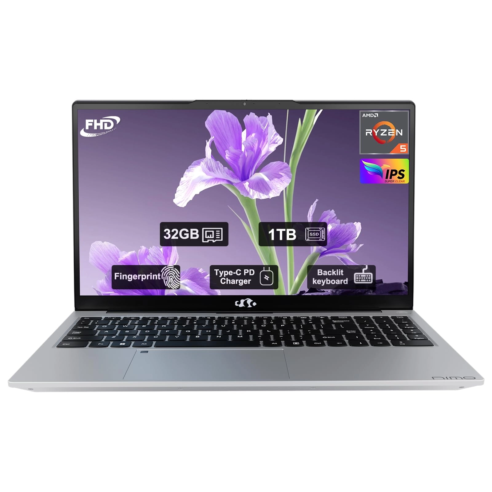 NIMO N152R N152 - 15.6'' Ryzen 5 32GB DDR4 1TB SSD