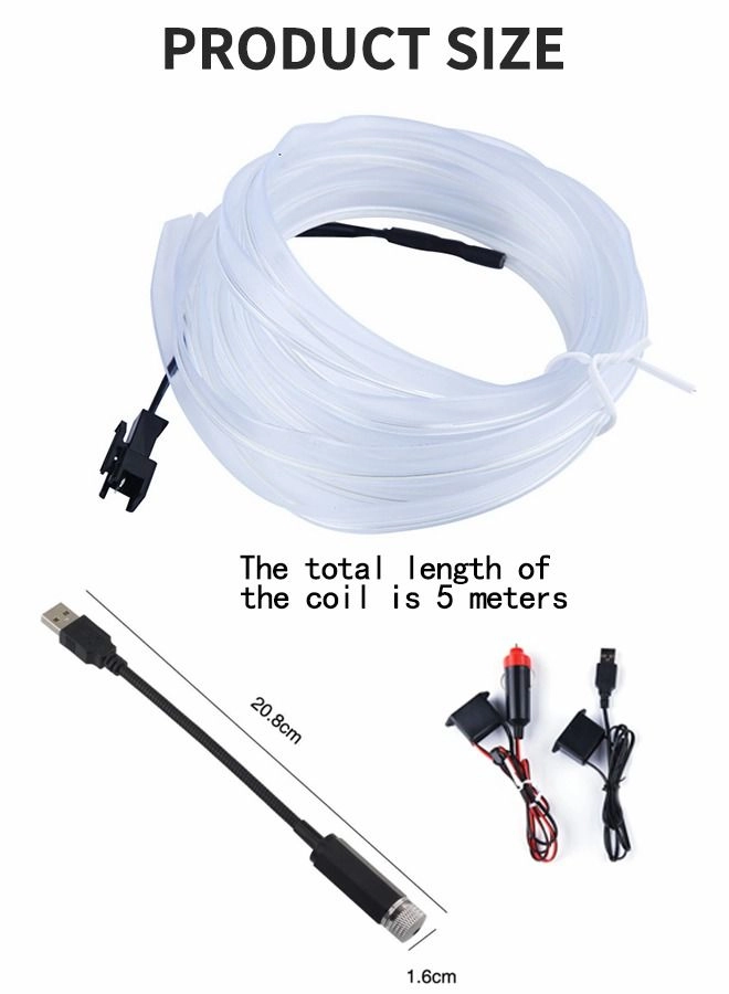 EL Wire - 5m + USB Star Projector