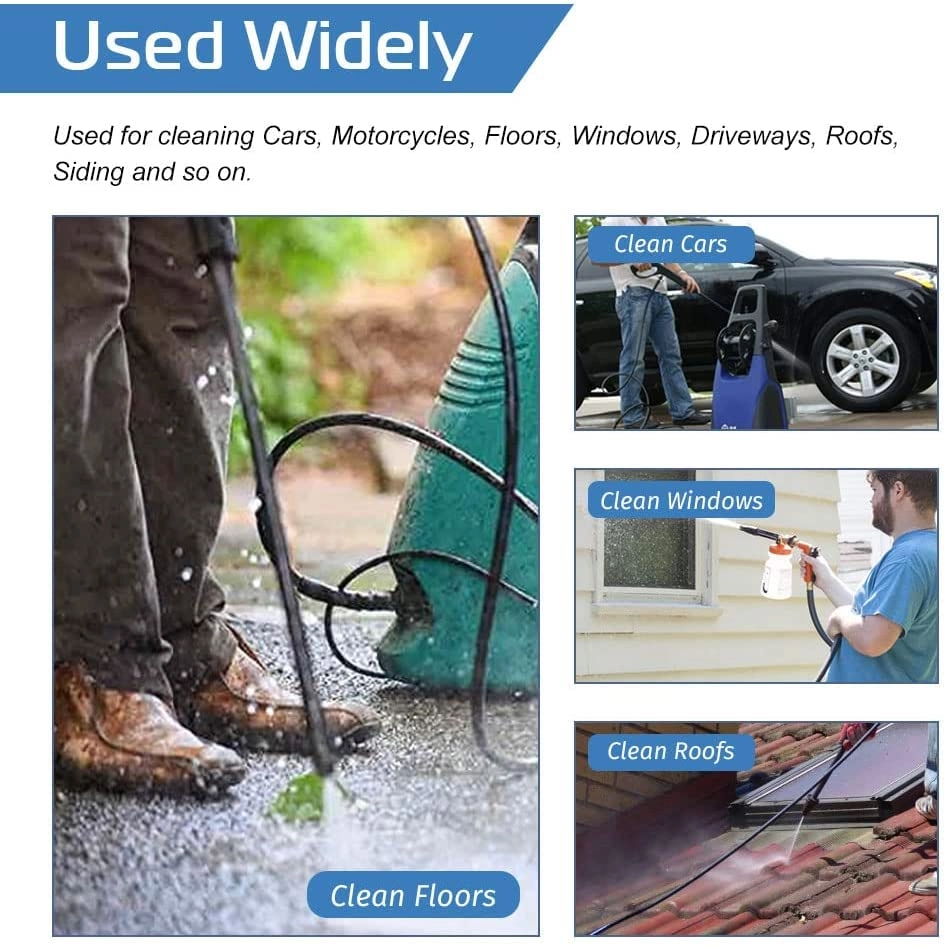 Pressure Washer Hose - 10 Meter + Washer Gun