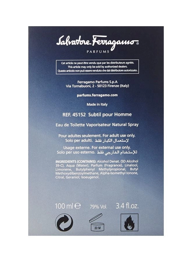 Subtil - Eau de Toilette 100ml