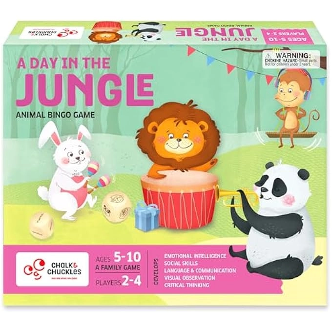Generic A DAY IN THE JUNGLE: FUN ANIMAL BINGO