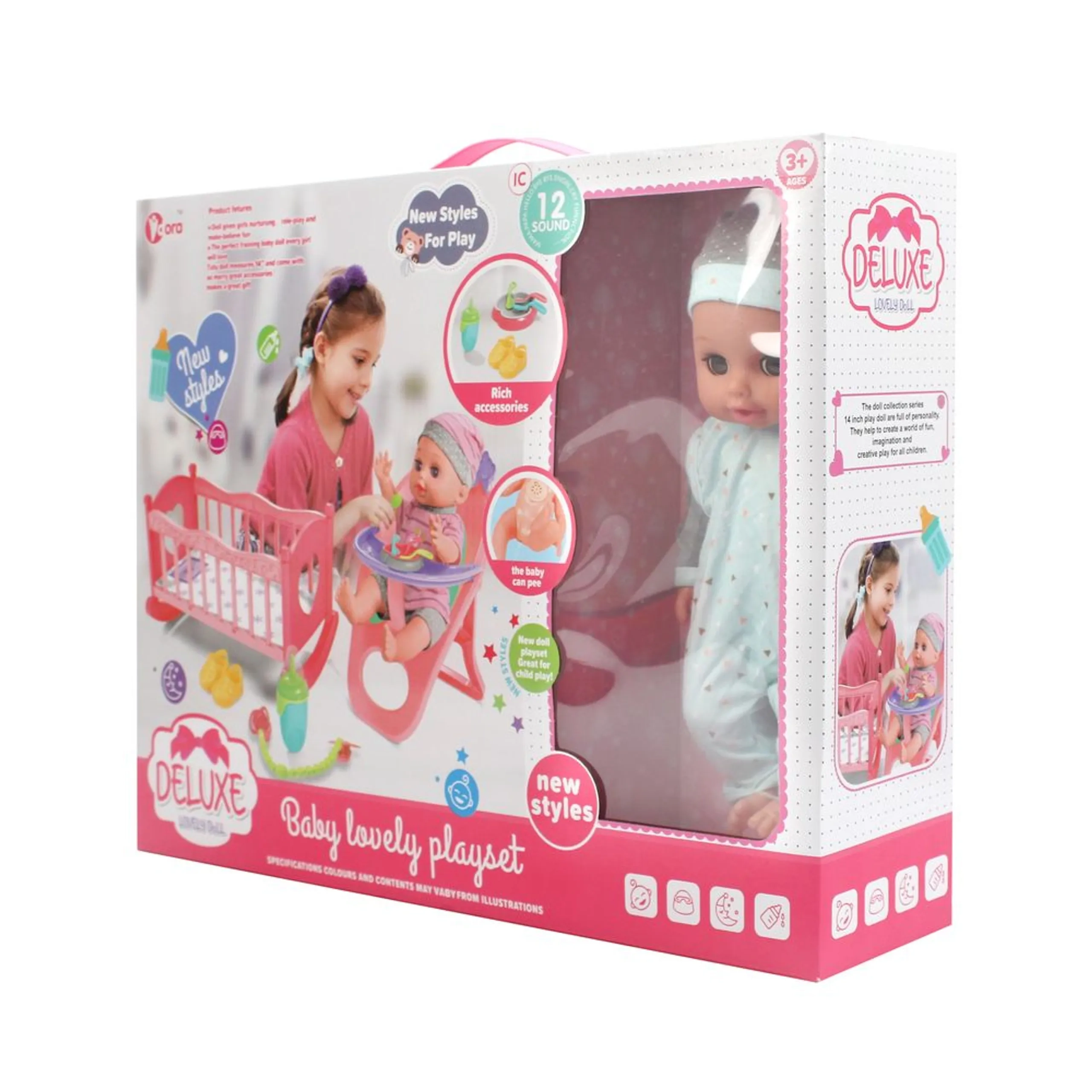 Balby Doll Playset - 14" Interactive IC Ages 3+