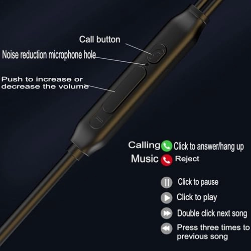 3.5mm Metal In-ear Headphones Wired Earbud