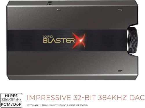 Sound BlasterX G6 - Hi-Res 130dB 32bit/384kHz Gaming DAC