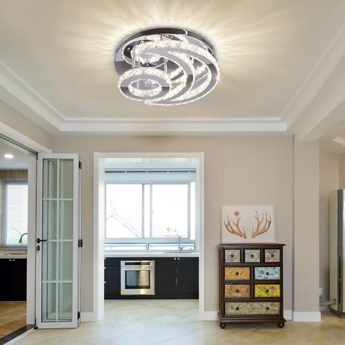 Crystal Chandelier - 3000K 4000K 6000K Dimmable