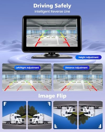 Car Rear View Camera + Digital Monitor - Night vision Wired 1080P