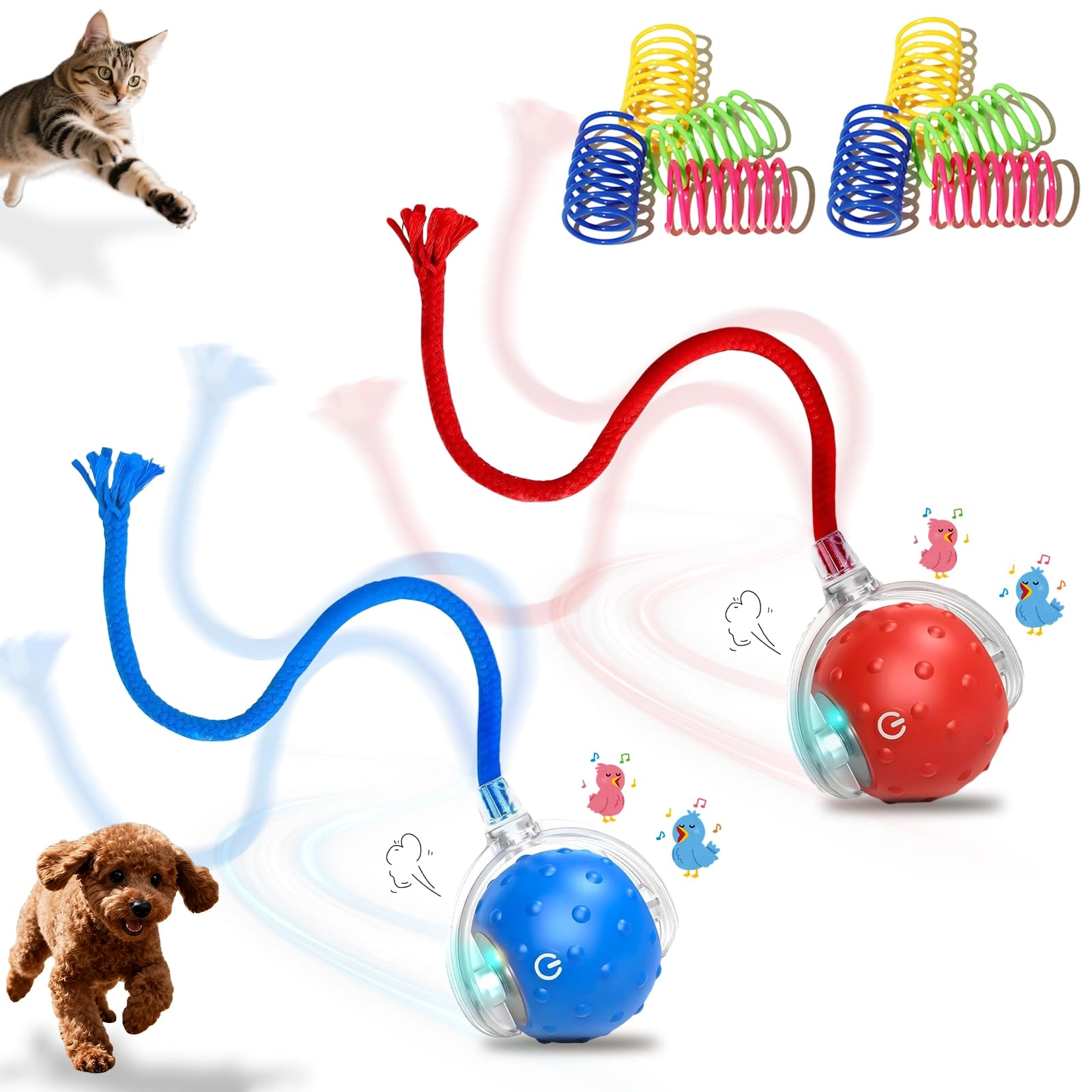 Petayouj Smart Cat Teaser Ball Pack