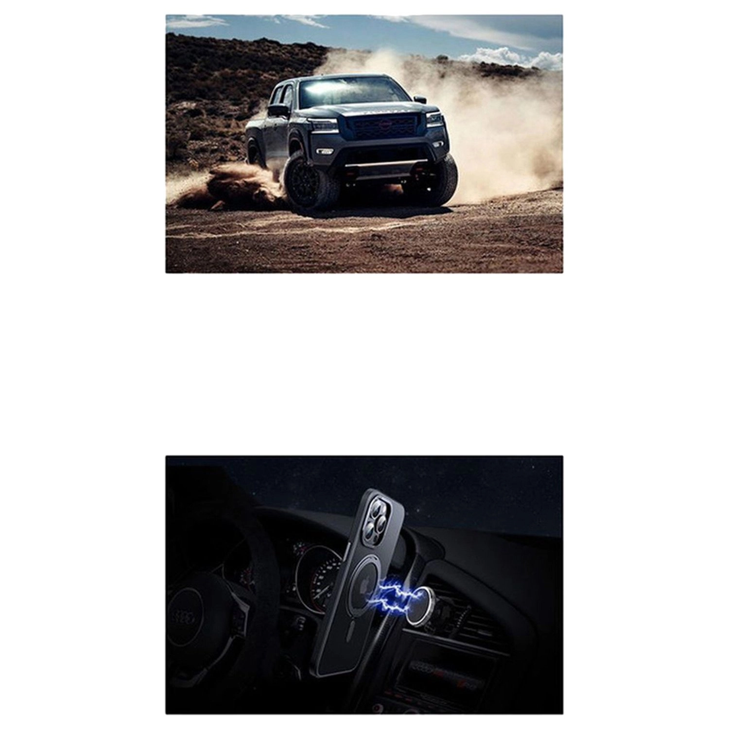 MagSafe Ring Stand Case With Screen Protector for iPhone 15 Pro