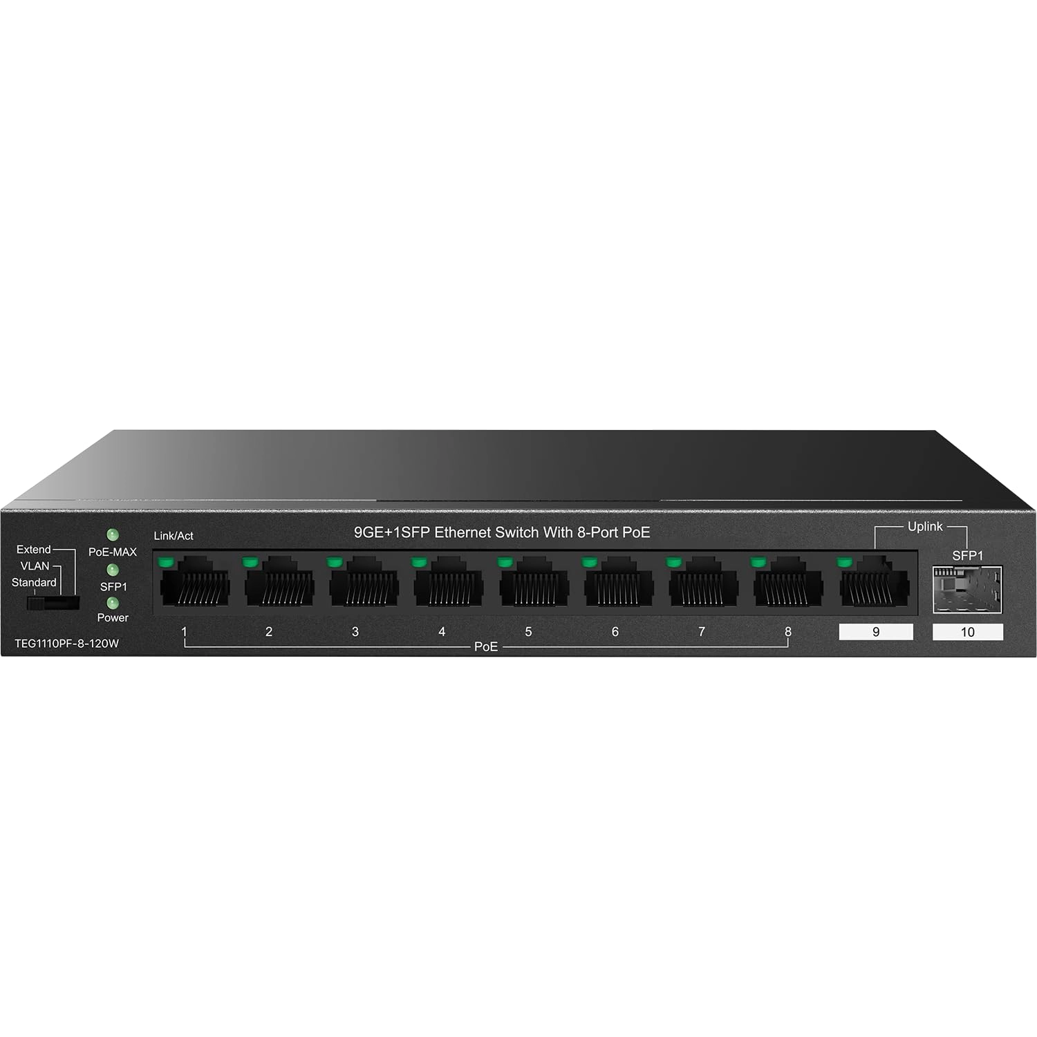 Tenda TEG1110PF-8-102W 10-ports