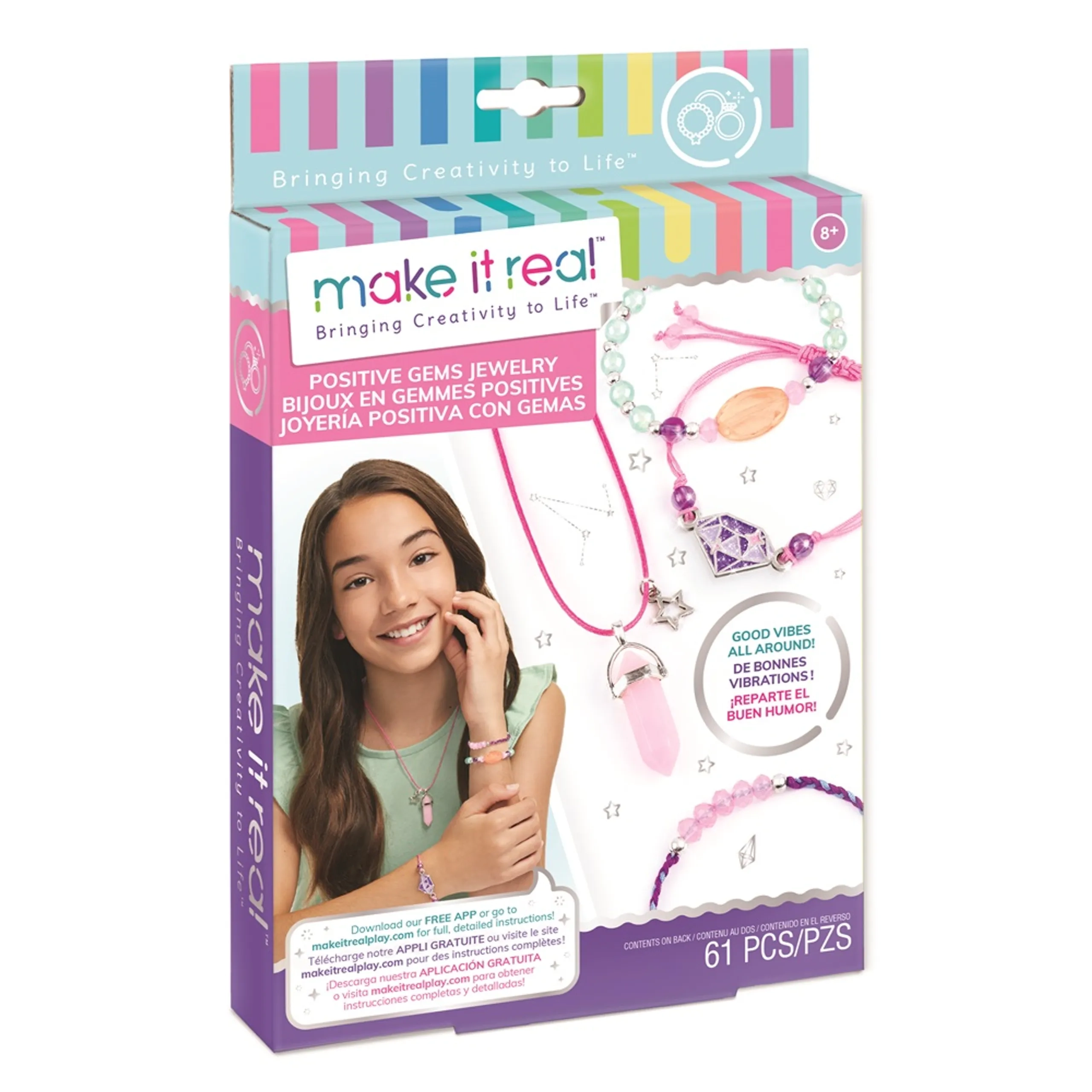 Make it Real Positive Gems Jewelry - DIY Kit 61pcs