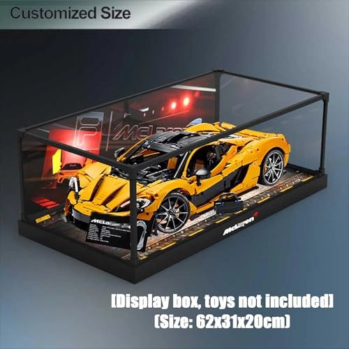 Display box for Lego 42172 McLaren P1 - 62 x 31 x 20 cm Acrylic