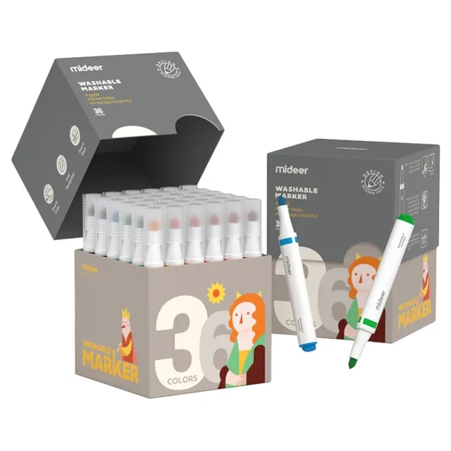 MIDEER Washable Markers - Multi Colour