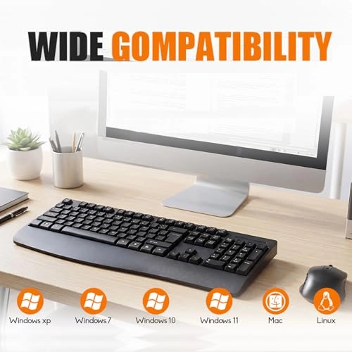 Wireless Computer Keyboard and Mouse - Usb