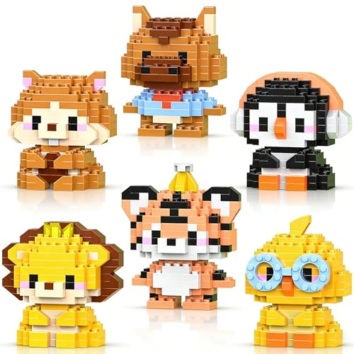 Animal Building Blocks - 6 pcs