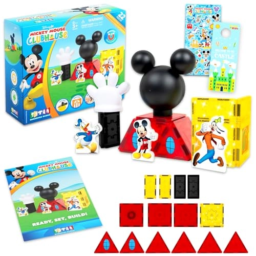 Mickey Mouse Magnetic Character Tile Set - Mickey Mouse 17 pcs Bundle