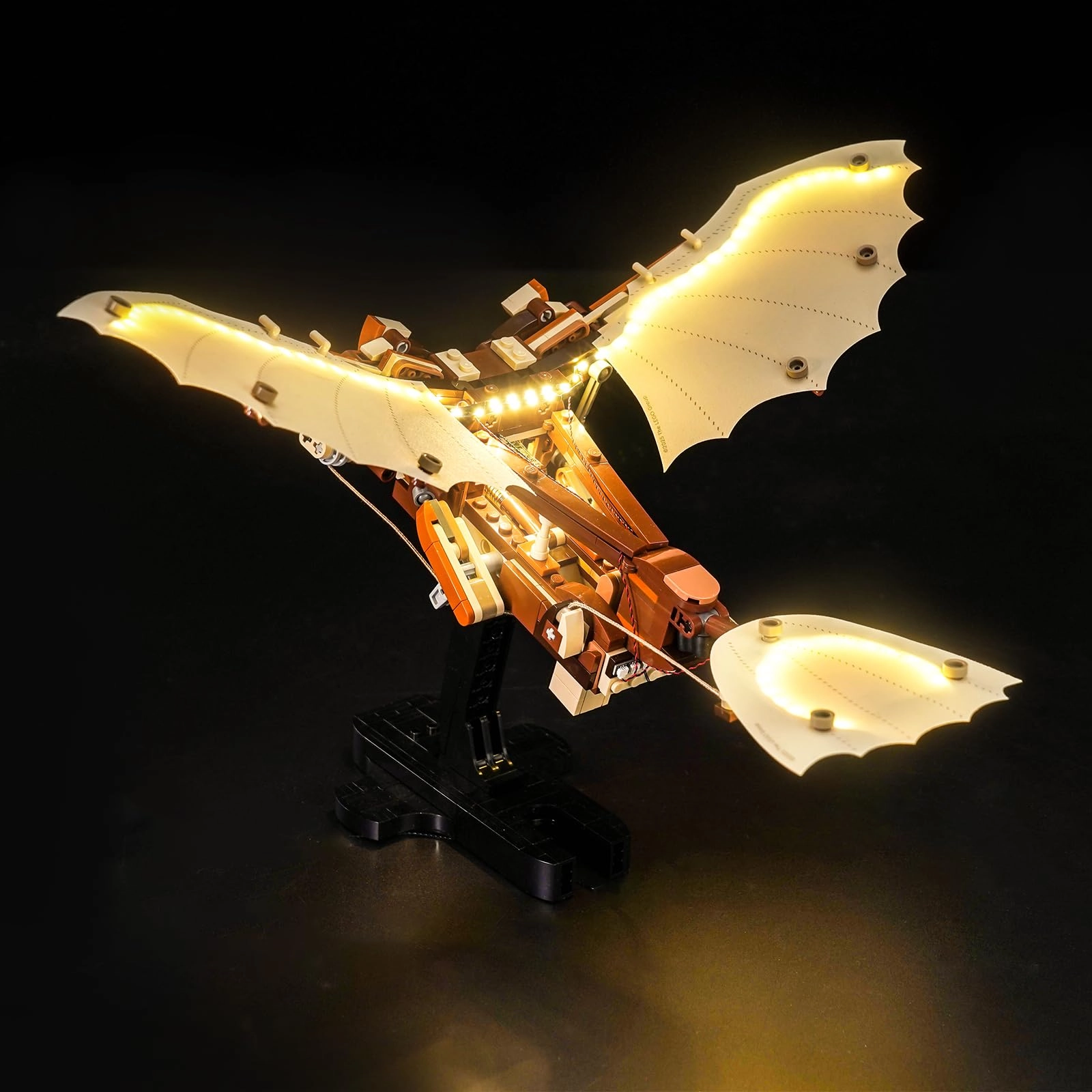 BrickBling LED Light Set for LEGO Leonardo da Vinci's Flying Machine 10363 - Copper