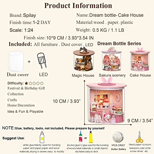 DIY Miniature Dollhouse Kit - 124 scale