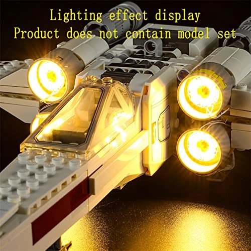 LED Lighting Kit for Star Wars Luke Skywalker's X-Wing Fighter 75301 - Plastic 4.5-5V