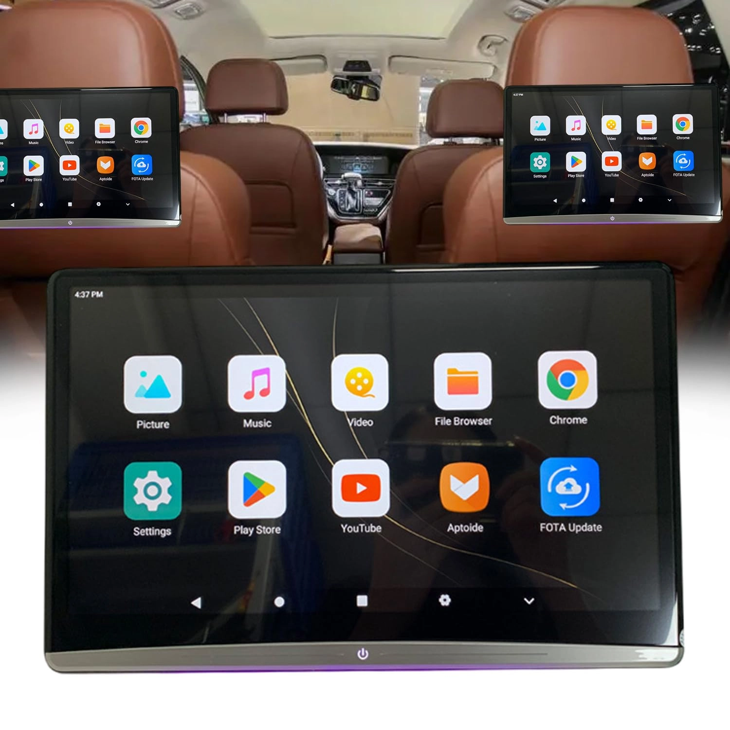 flatpincololee Headrest Video Player - 13.3 Inch