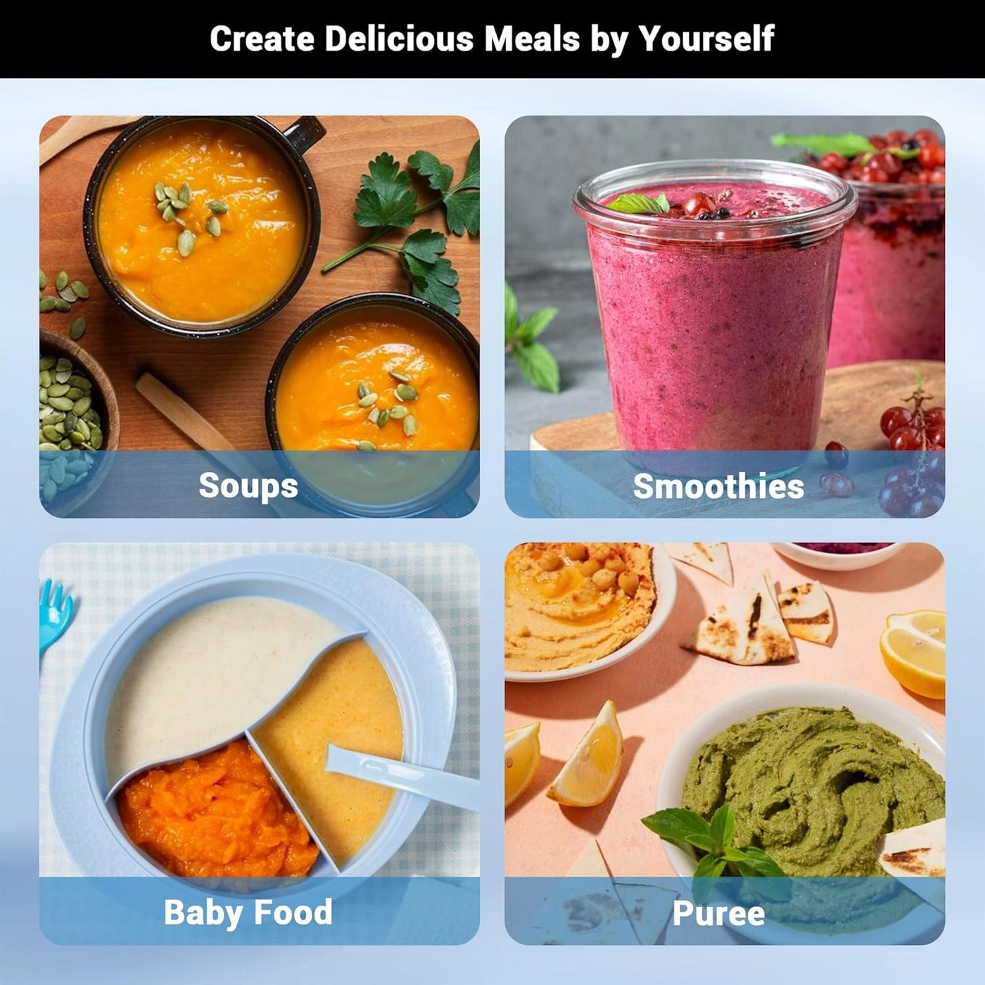 Immersion Blender - 3-in-1 Turbo Mode