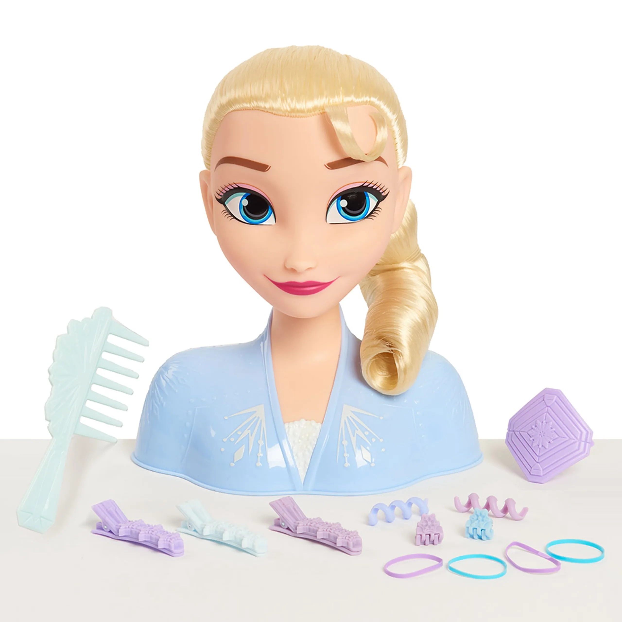Elsa Fashion Doll - Extra-Long Blonde Hair Braiding Tool Ages 5+