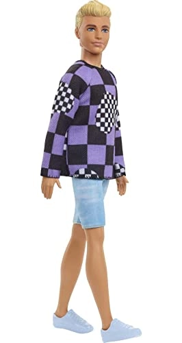 Ken Fashionistas Doll - Blonde Checkered Sweater