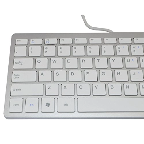 78 Key USB Wired Slim Mini Thin Compact Keyboard - QWERTY Wired
