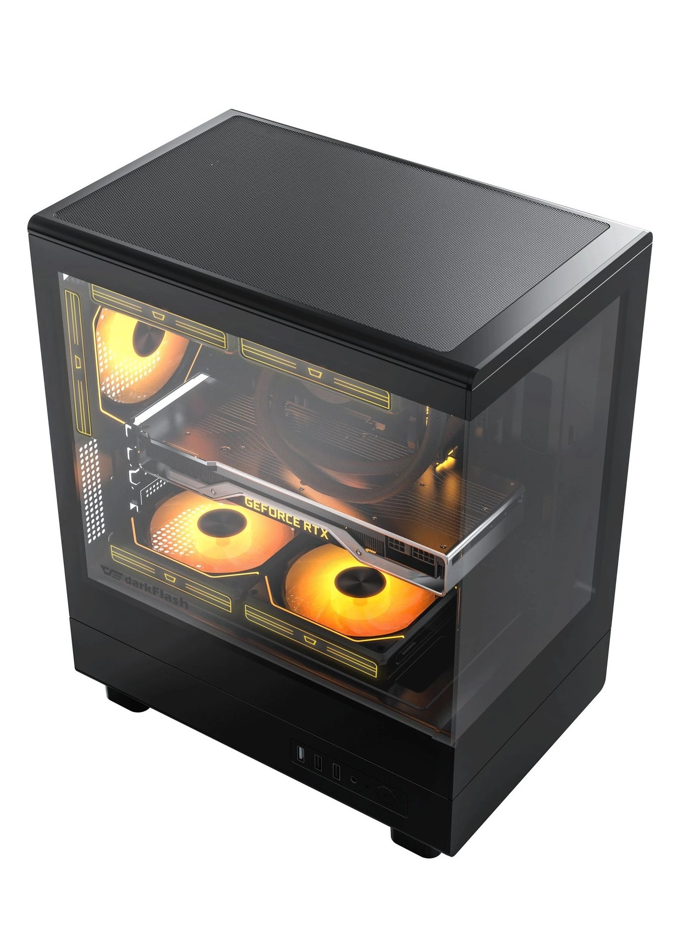 DB330M - Tempered Glass M-ATX/ITX 3x120mm ARGB