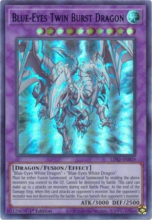 Crystalcommerce Blue-Eyes Twin Burst Dragon LDS2-EN019 - English 1st Edition