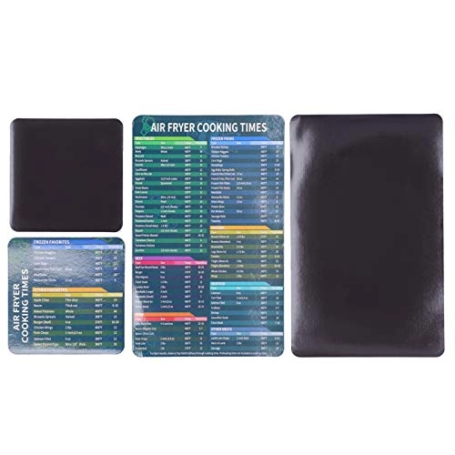 Air Fryer Magnetic Cheat Sheet - Plastic 2 Pack