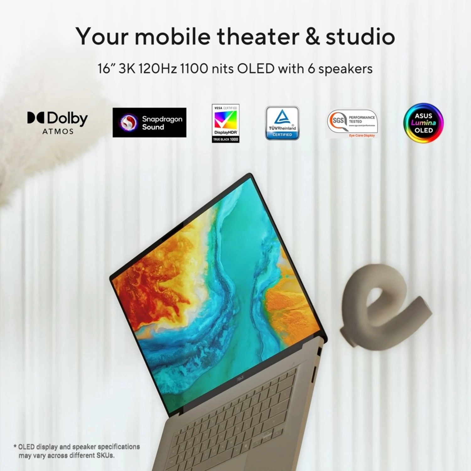 Zenbook A16 UX3607OA-SQ013W - 16'' Snapdragon X Elite 48GB DDR5 1TB SSD