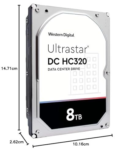 Ultrastar DC HC320 3.5" 7200rpm 256MB SATA 6Gb/s (HUS728T8TALE6L4) - 8TB