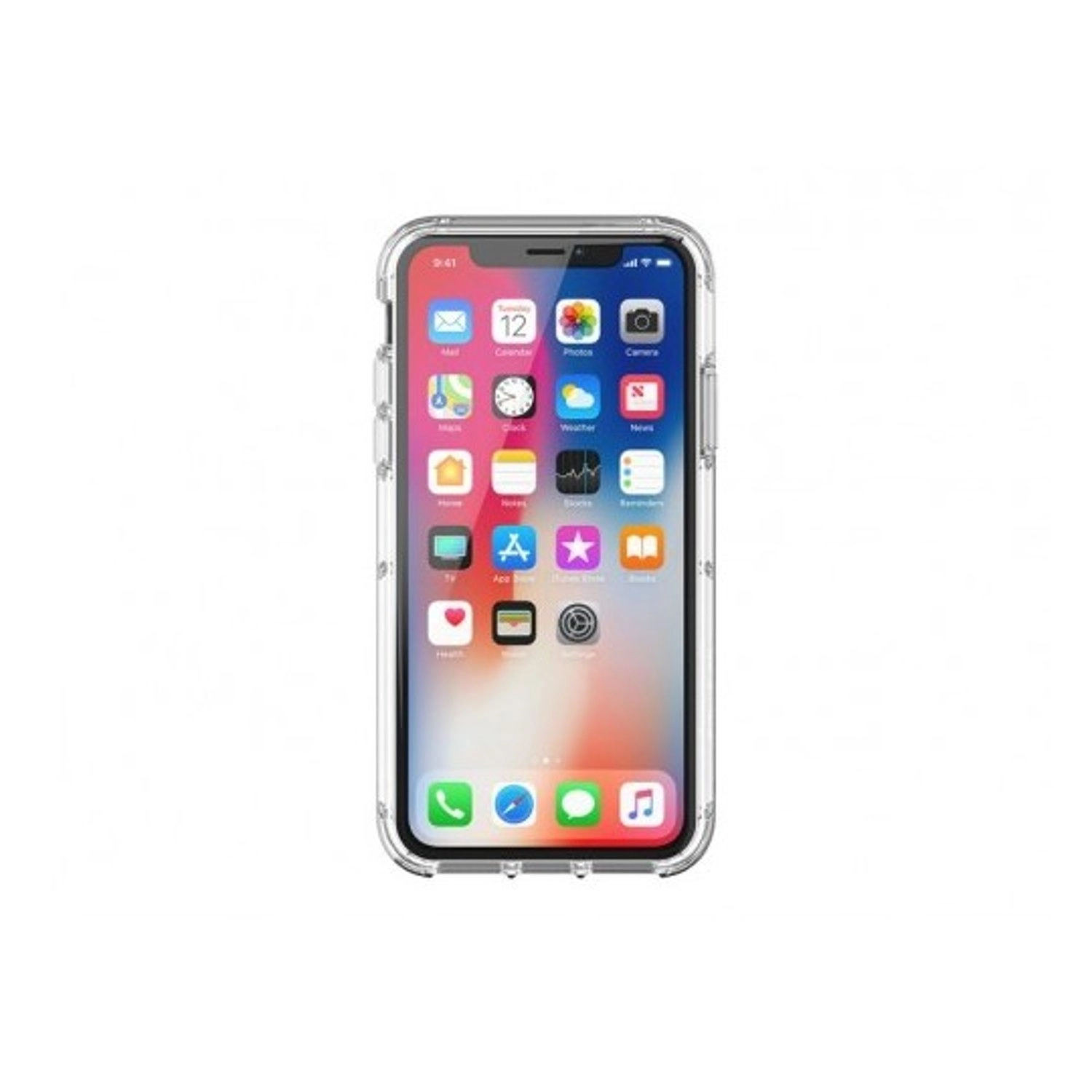 Survivor Clear Back Case for Apple IPhone X