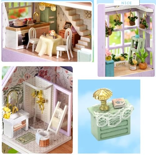 3D European Style Cottage - Happy Manor 1：32